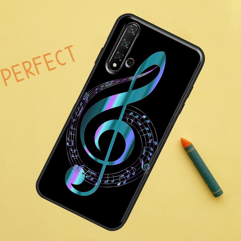 Musical Music Note For Huawei Nova Y91 Y70 Y72 Y73 Y60 Y90 Y61 8i 7i 11i 12i 12s 9 10 SE P20 P30 P40 Lite Case