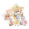 8/16pcs Easter Bunny Chick Cupcake Toppers Happy Easter Party Cake Dessert DIY Decoration Kids Birthday Party Favors Supplies