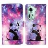 Skórzany portfel etui na OPPO A40 A60 A80 Reno 13 12 12F 12FS 9A 8T Find X8 X6 Pro X5 Lite A17 A52 A58 A78 A98 K12X Malowana okładka