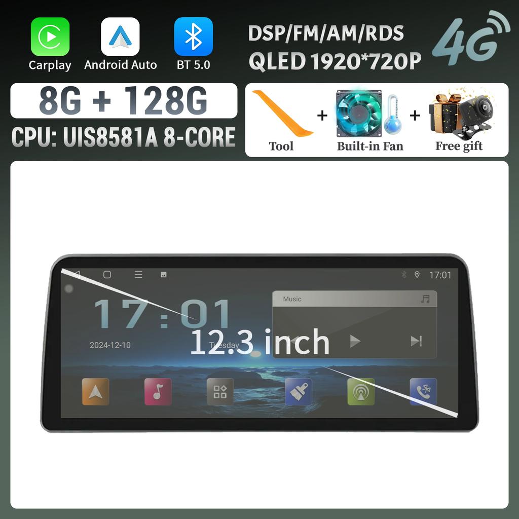 12.3inch Touch Screen Android 14 For Nissan Teana 2019 2020 Car Radio Multimedia Navigation GPS CarPlay Bluetooth Stereo