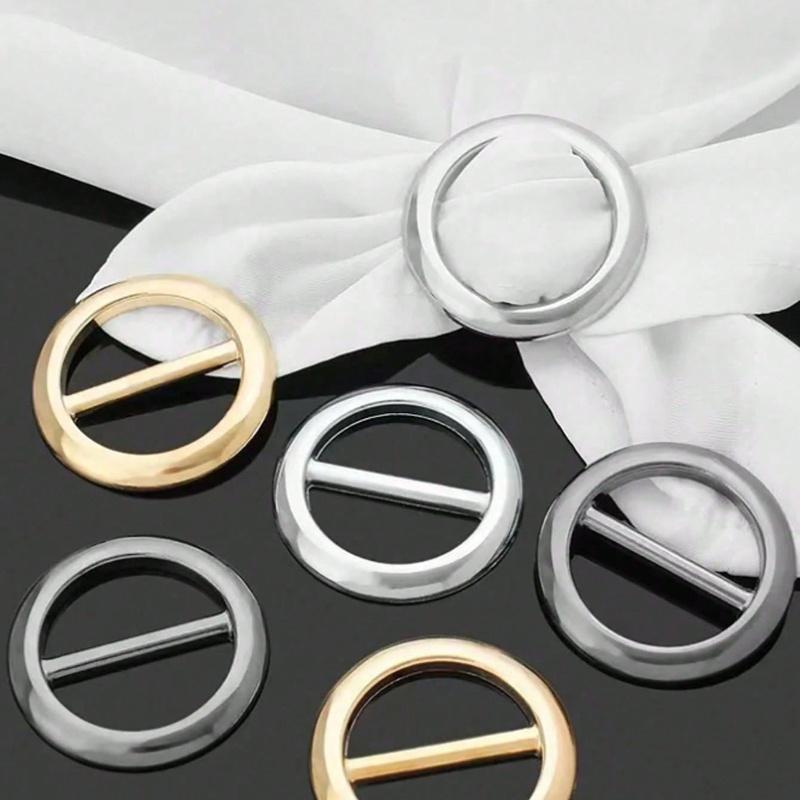 Multifunctional Metal Scarf Clips - Elegant Fashion Accessories, Versatile Styling Clips for Fixing Short Sleeve or Dress Shirts