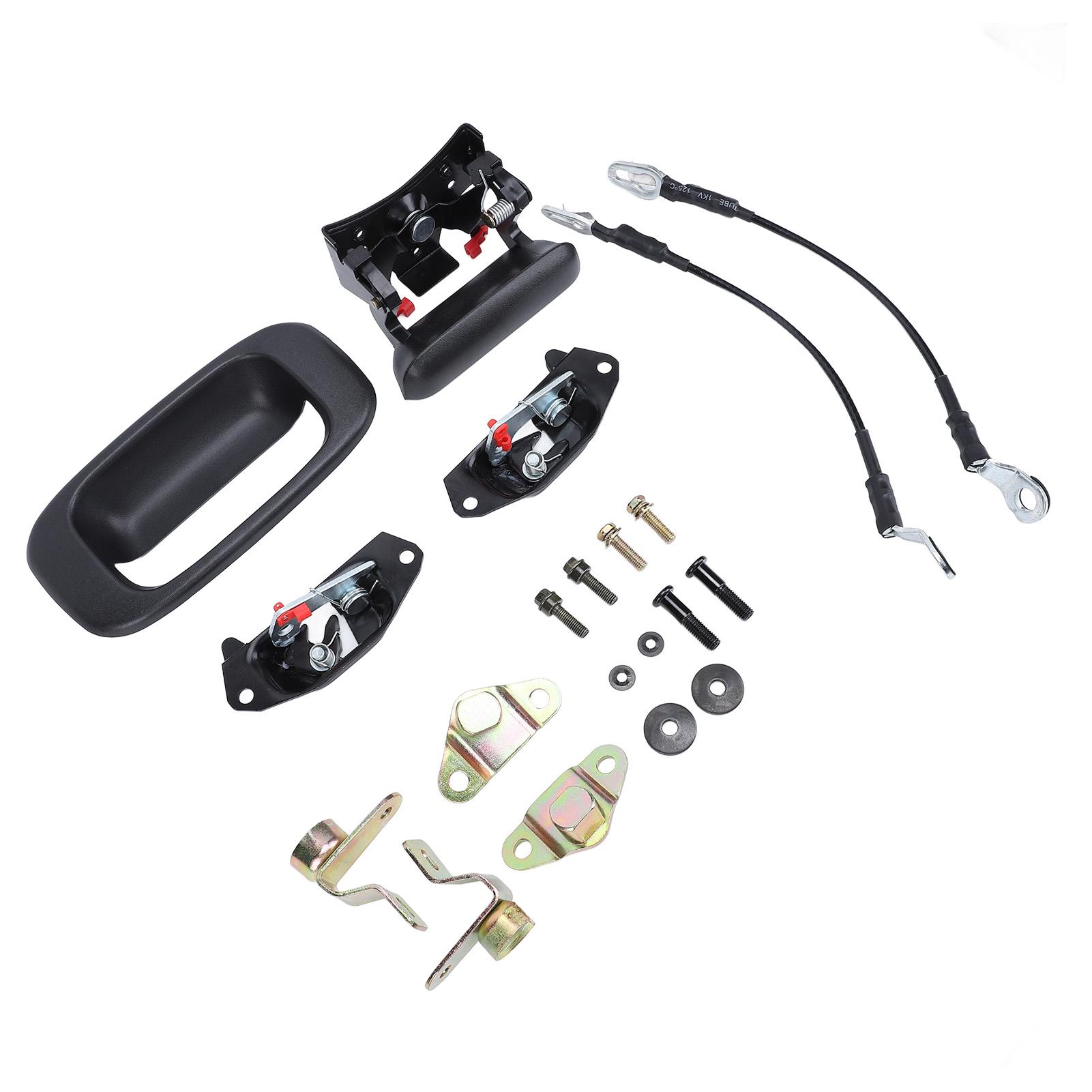 Tailgate Hardware Repair Kit 15078745 Tailgate Hinge Cable Latch Pin Lock Handle Bezel Set for 1500 2500 3500 Models