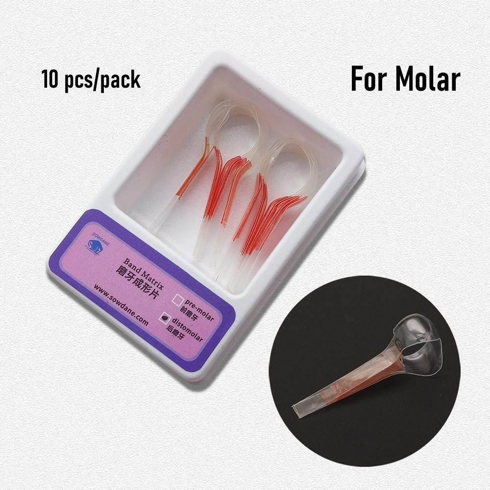 Dental Self-Adhesive Transparent Sectional Contoured Matrix  Twin Anterior Matrice Matrix  for Premolar Molars Polyester Matrices