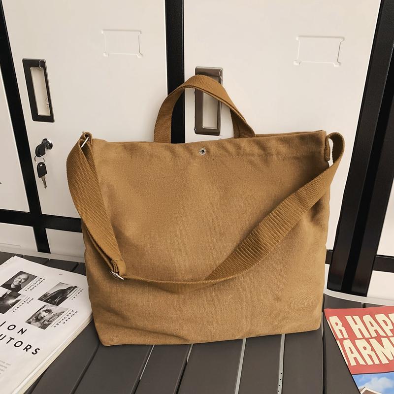 Купить Сумка через плечо Студенческая холщовая сумка Большая ...