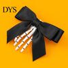 Gothic Lolita Hair Pins Halloween Skeleton Hand Bow Hairpin, Retro Skull Claw Clip for Women Statement Accessories Girls Girls, Style Decorative