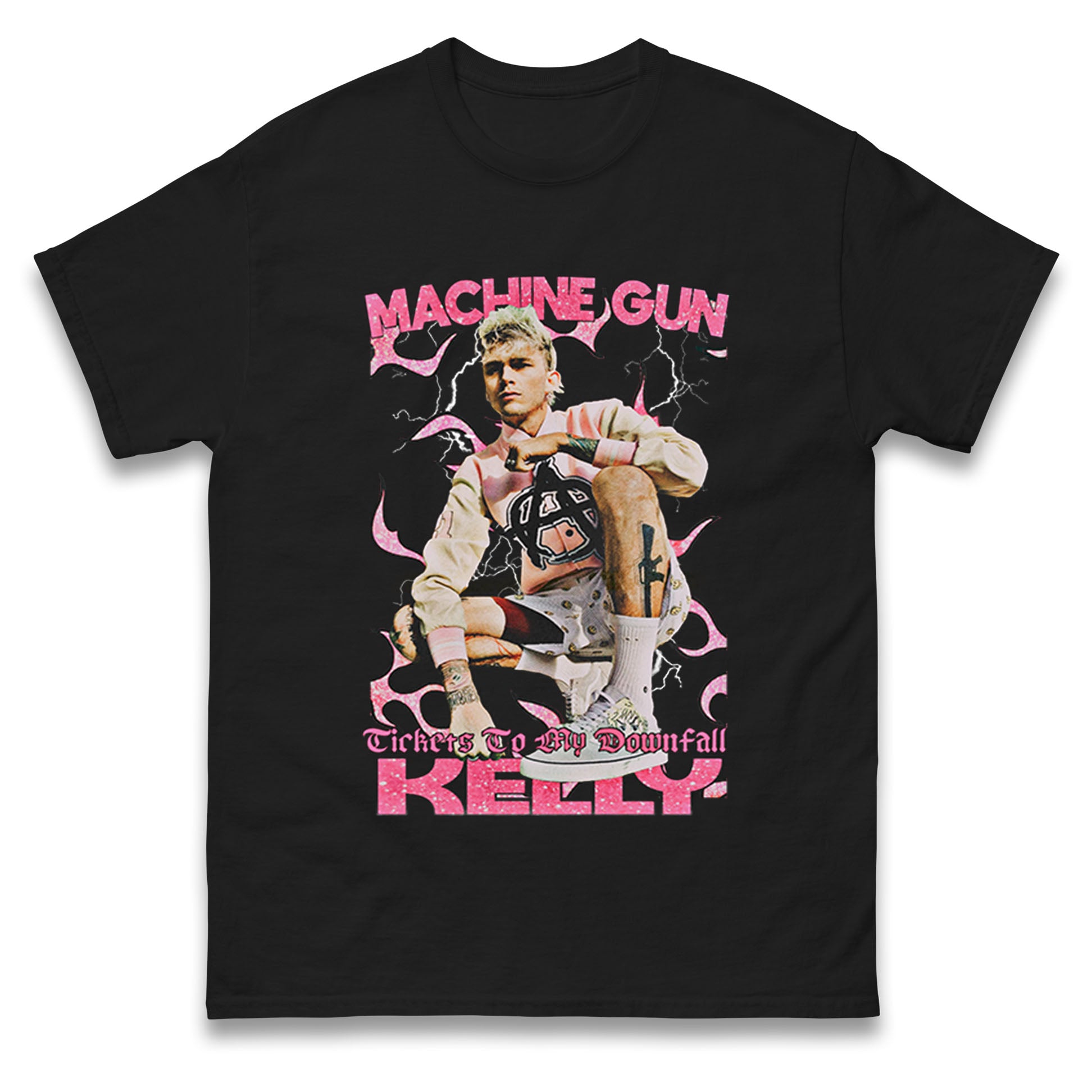 

Machine Gun Kelly Билеты На Мой Закат Футболка Футболка Мужская Женская Унисекс Топы Футболки S