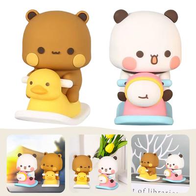 6.5cm Koleksiyonluk Sevimli Aksiyon Kawaii Ayı Oyuncak Ev Dekoru Bubu Dudu Panda Ayı Figürü Oyuncaklar Tatlı Sevimli Panda Figürü Deco