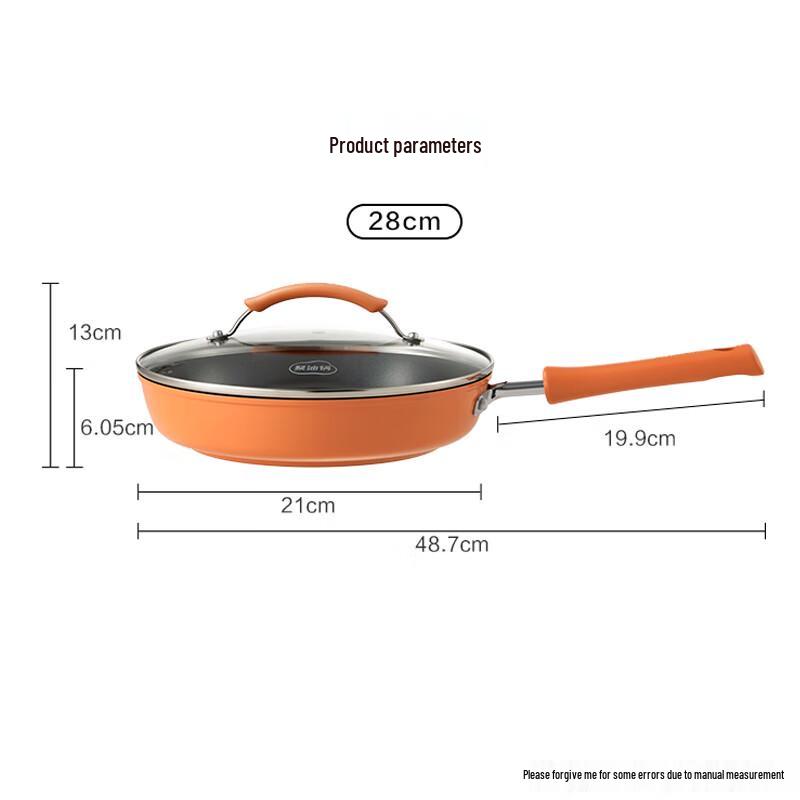 SUPOR 28cm Non-stick Frying Pan with Glass Lid