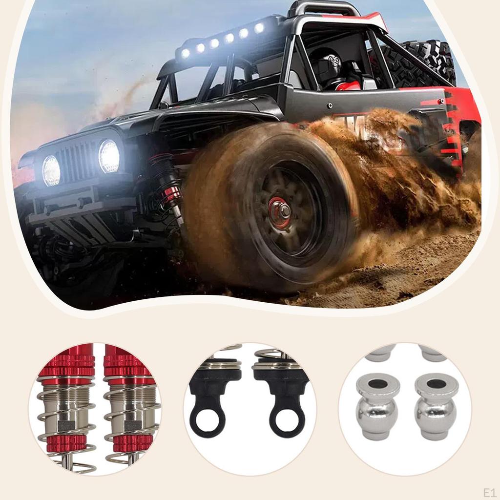 Metal Oil Shock Absorber Kit 66mm and 72mm Replacement for 14210 14209 1: 14 RC Vehicle Accessory