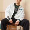 Li-Ning Sports Fashion Series Letter Logo Print Zip Hoodie Men Tops White AWDT549-1