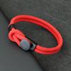 Neues, neuartiges Seilarmband für Männer, doppellagig, 4 mm Nylonschnur, Kettenarmband, 3 Größen, Glücksbringer, roter Faden, Pulseria, Geschenk für ihn, Zubehör