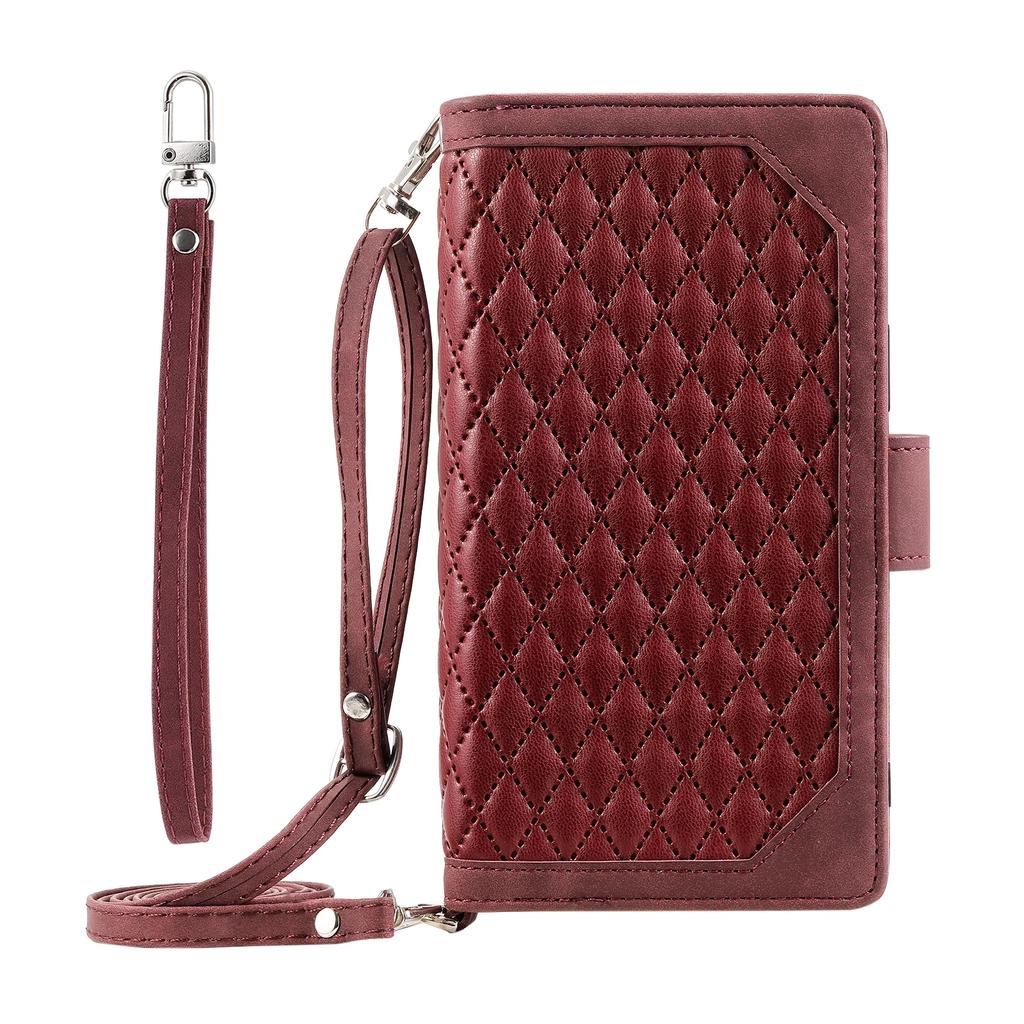 Crossbody Flip Zipper Wallet Leather Phone Case for XiaoMi RedMi Note 14 Pro Plus 14C 13 14C 12 12T 13T Poco X7Pro Lanyard Cover