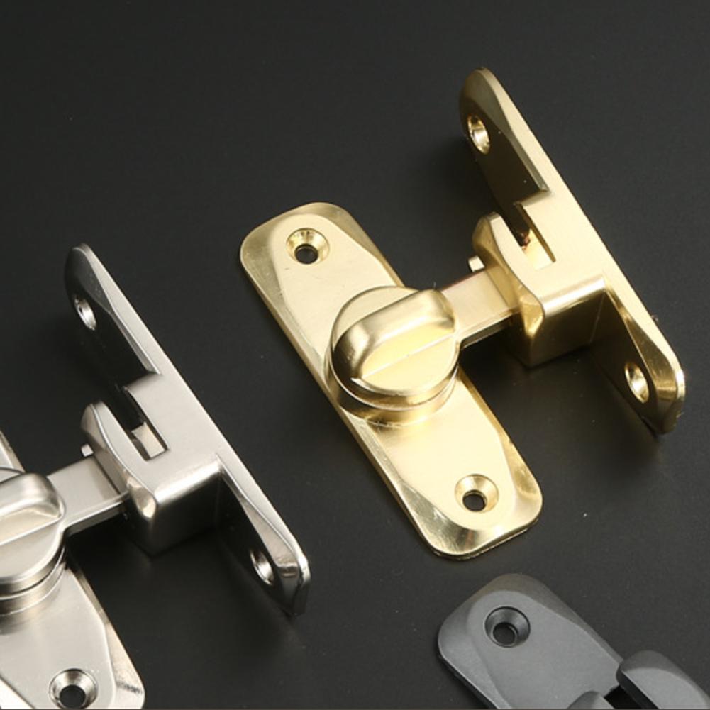 Sliding Barn Door Lock 90°180° Sliding Door Latch Barn Gate Bolt Cabinet Closet Latch  Window Buckle Anti Theft Hardware