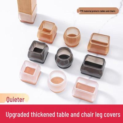 Universal Silicone Chair and Table Leg Covers - Protective Rubber Pads