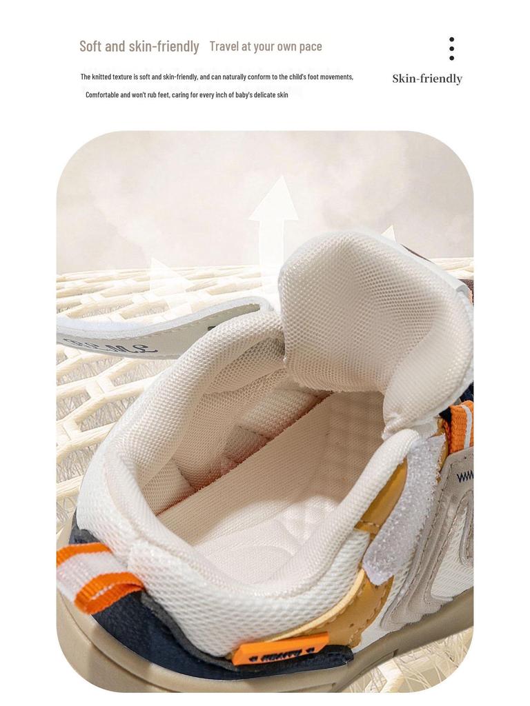 Spring 2026 Soft Sole Non-Slip Shoes for Boys and Baby Girls - Breathable, Casual, and Comfortable for Walking