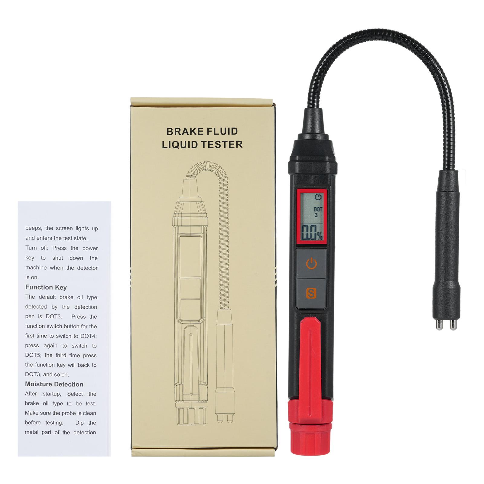 

HABOTEST HT663L Тестер тормозной жидкости Автомобильный цифровой тестер тормозной жидкости Звуковая световая сигнализация для красный