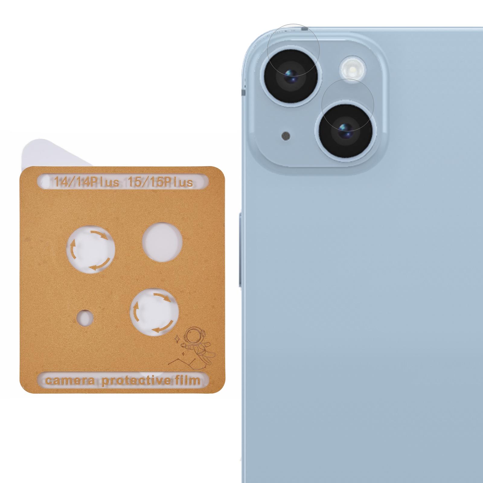 

Camera Lens Protector For iPhone 15/15 Plus/14/14 Plus Tempered Glass Lens Film Precise Positioning Easy Installation Type A
