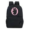 Back To School Rucksacks Trend Graphic Flower Alphabet Harajuku Style Trend Open-air Journey Knapsack Zip Laptop Bagpack