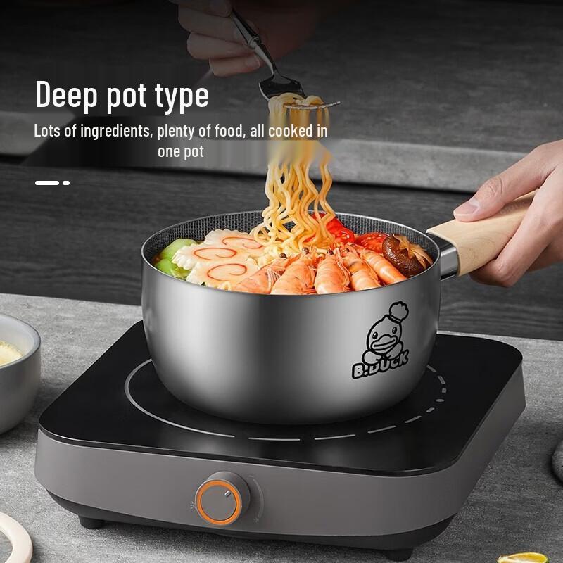 

COOKER KING 316 Stainless Steel Non-stick Flat Bottom Wok