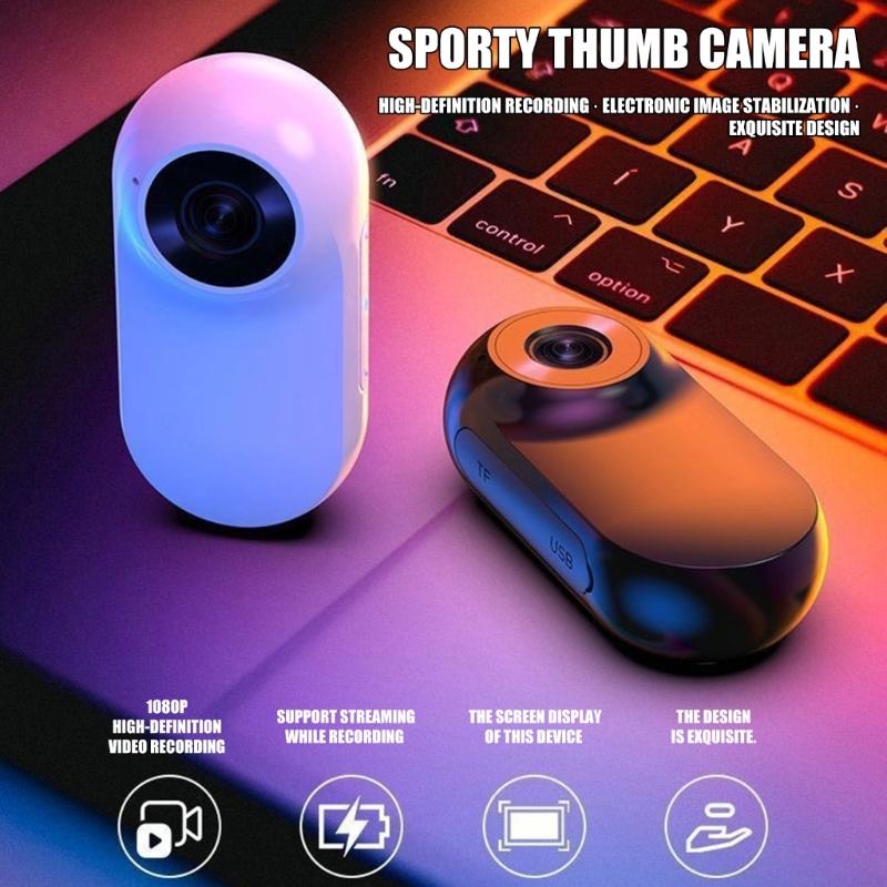 1080P Portable Mini Digital Camera Lightweight Video Recorder 1080P Resolution Wearable Camera for Student Traveler