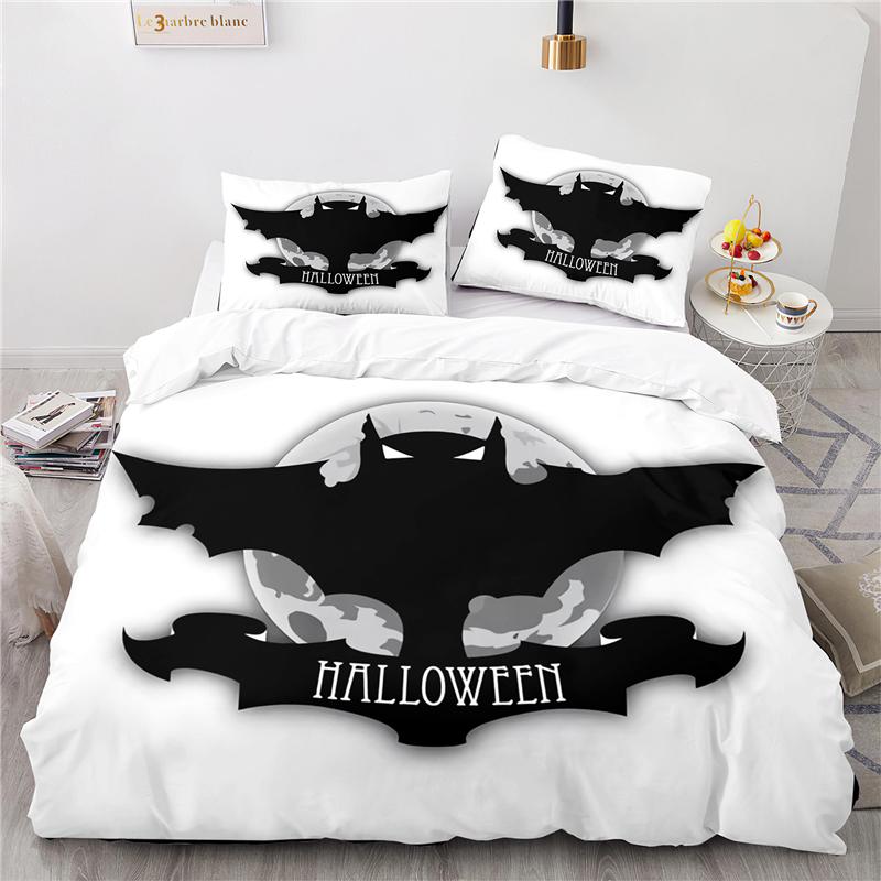 Funny Halloween 3d Bedding Set Print Duvet Cover Set with Pillowcase 2/3pcs Home Textile Single Double Twin Full Queen King Size