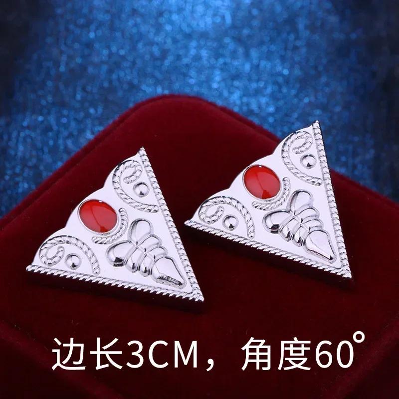 I-Remiel Vintage Driehoek Kroon Kraagspeld voor Mannen Vrouwen - Uitgesneden Broche Embleem Sieraden voor Shirt Pak Accessoires
