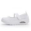 Women's Breathable Nurse Shoes Air Cushion Mesh Wedge Walking Shoes Hook & Loop Non-slip Lightweight Casual Footwear Thick Soled