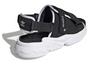 Adidas Originals Ozweego Sandal Fashion Velcro Casual Unisex Black White Sandals 'Black White' GZ8410