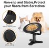 Raised Cat Bowls,Elevated for Indoor Cats with Height-Adjustable Stand Non-Slip Stainless Steel Bowl 15° Tilted Kitten Food Bowl