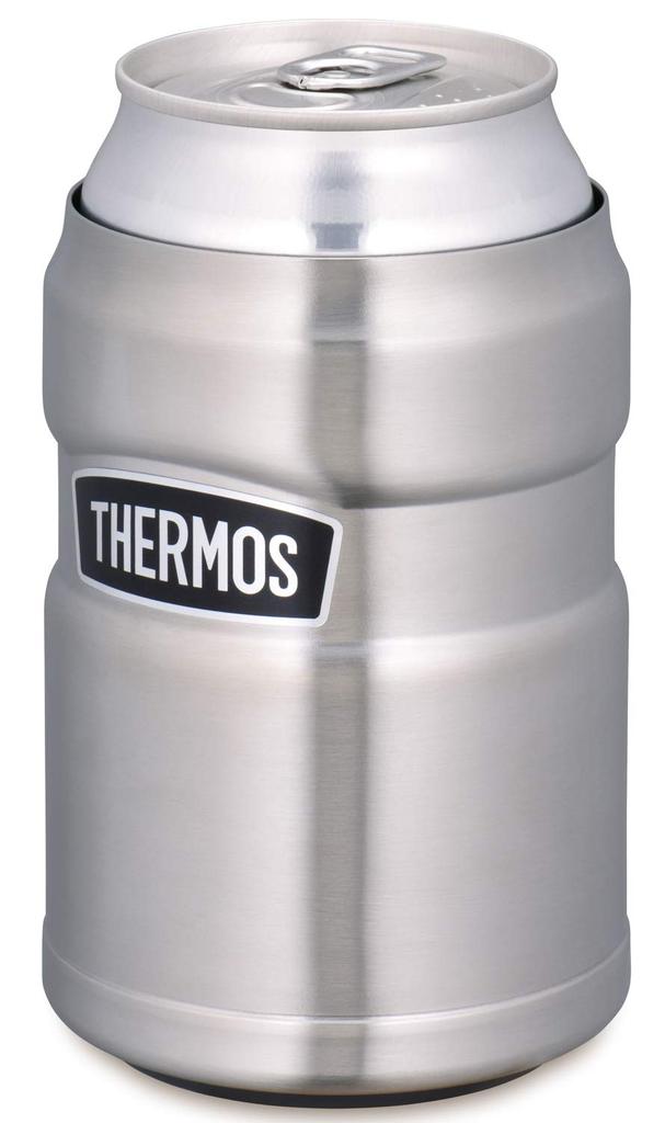 Thermos Outdoor Series Insulated Can Holder for 350ml Stainless S Cans, 2-Way Type, Steel, ROD-002