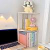 Double Layer Storage Rack Sundries Display Shelf Cosmetic Storage Holder for Study Room Apartment Bathroom Office Bedroom