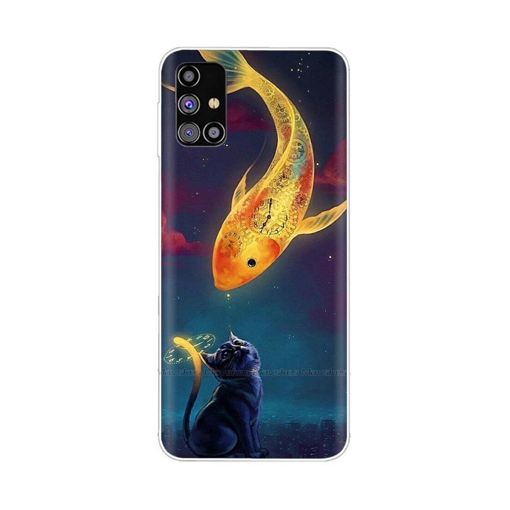 For Samsung Galaxy M51 Case SM-M515F Phone Case Creative Full Protection TPU Back Cover For Samsung M51 M 51 Soft Silicone Funda