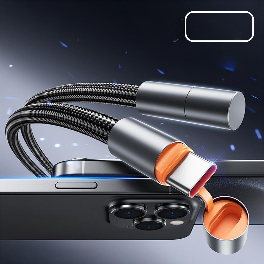 

100W Type C Cable For iPhone 15 16 Huawei USB C PD Fast Charging Charger Data Cord with Protective Cover Type C to USB C Cable 1m