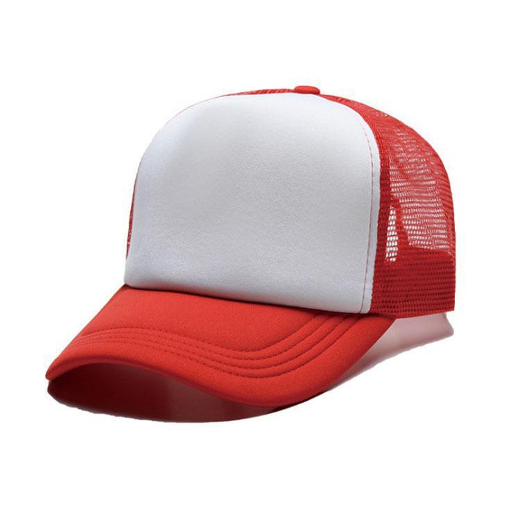 Wholeasle Custom Logo Baseball Caps For Men Women Summer Half Mesh Sponge Breathable Advertising Hat Boys Girls Outdoor Sunshade