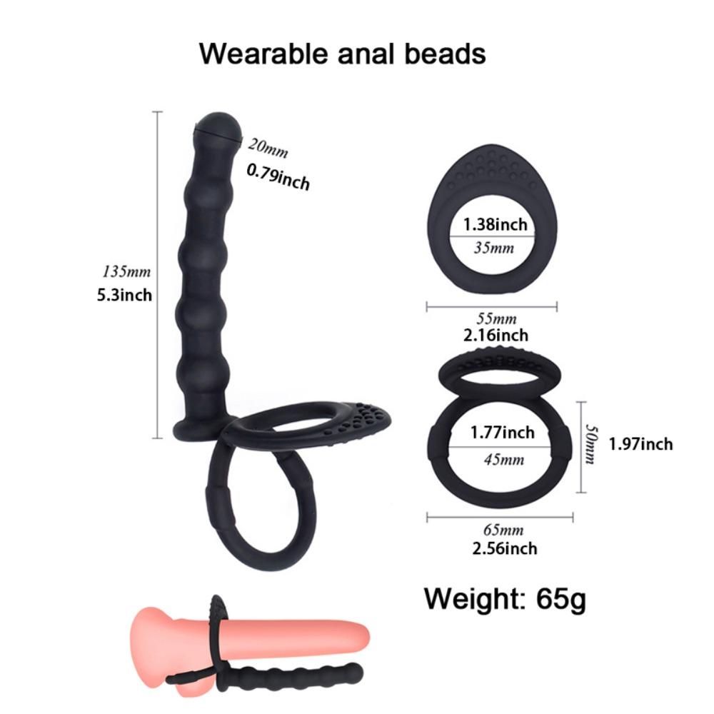 Silicone Prostatic Anal Plug Female Masturbation Pull Beads In The Back Court Adult Toys Delayed Ejaculation Anal Dilatation Sex