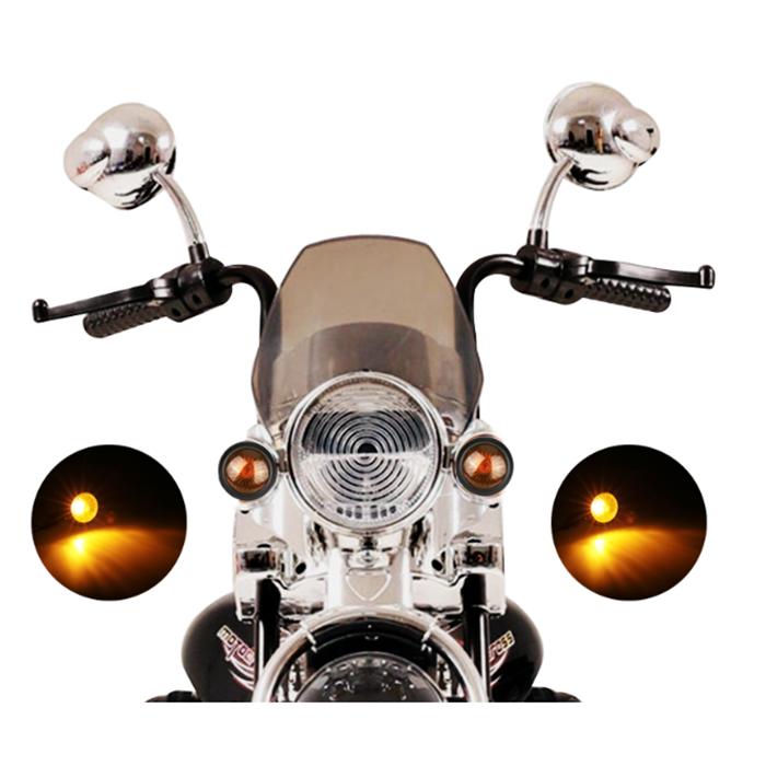 Urbanroad Amber Black Universal Led Motorcycle Turn Signals Indicators Bullet Turn Signal Light Lamp Blinkers Scooter Motor