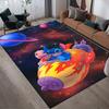 1 buc Covor cu model Disney Lilo și Stitch Covoraș de zonă Covor antiderapant Lavabil manual Preș pentru podea Potrivit pentru Sufragerie Dormitor Decor Acasă