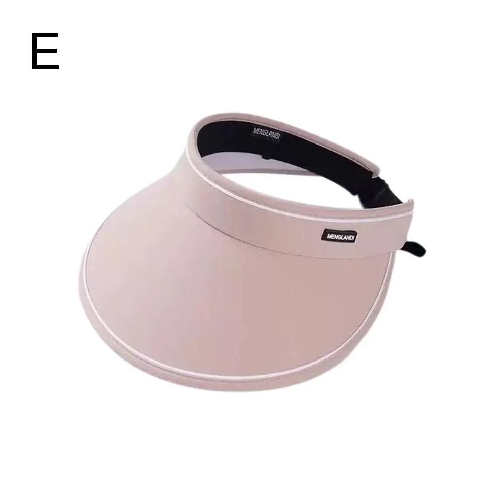 Nový letní prázdný sluneční klobouk Dámský ležérní nastavitelný kšilt Venkovní výlet Dívčí kšiltovka Chlapec Pláž Slunce Moře Kšiltovky F4W2