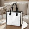 Cute Floral Printed Tote Bag Casual Large Capacity Handbag for Daily Use