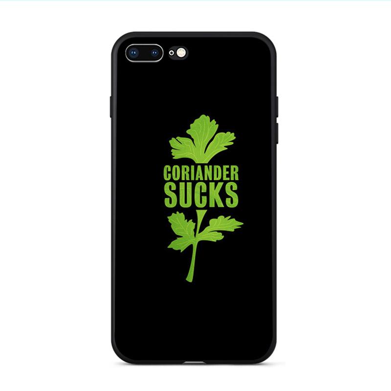 

Уникальный чехол I HATE CORIANDER мягкий чехол для телефона для iphone 11 pro max XS X XR 10 накладка 7 8 plus 6s se2020 6 5 5S Чехлы для мобильных телефонов iPhone 11promax