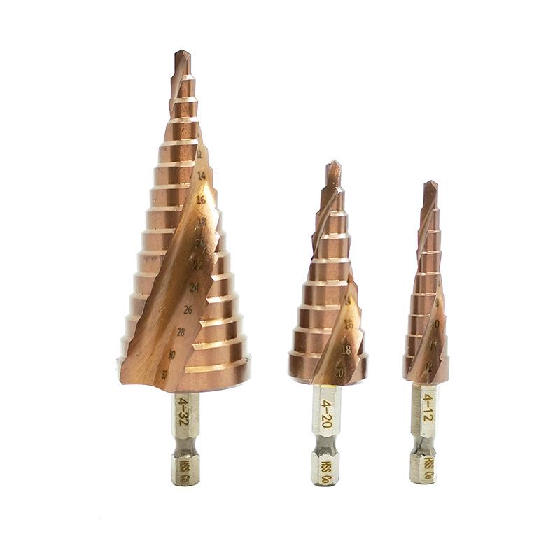 Hex Shank Pagoda Step Drill Bit for Metal