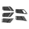 AKUSESARI ABS Resin Inner Door Handle Panel Set for the New Prius 5th Generation 2023 Fiber 5-Piece (60 Series), (January - Present) [Carbon Style]