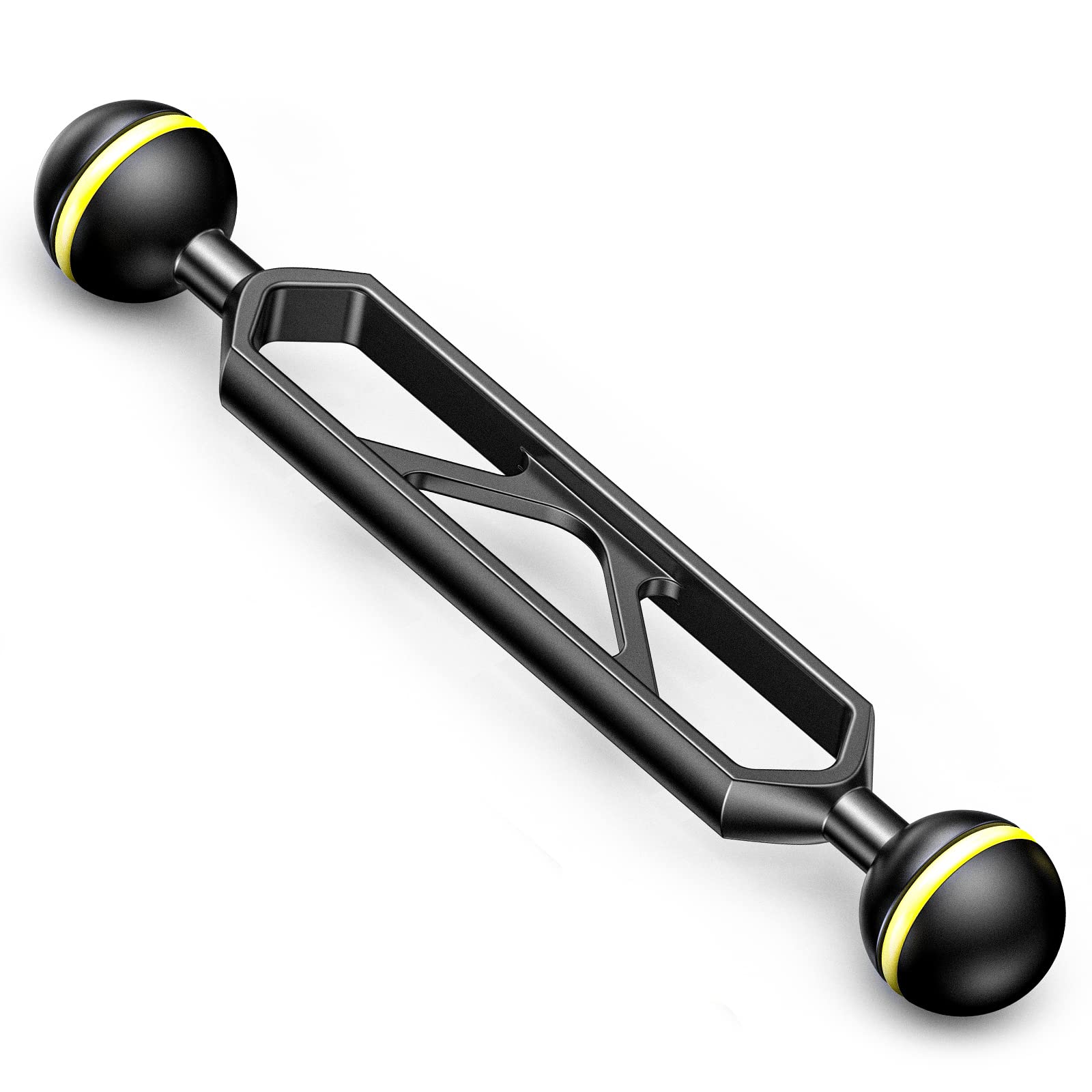 

Seafrogs Double Ball Aluminum Arm Connects Lights to Lighting Systems and Underwater Housings 6 1 Strobe/Video