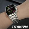 Titanium Business Strap for Apple Watch Ultra 2 1 49mm Band Series 10 7 8 9 6 Correa Luxury Metal Band for IWatch 46mm 44mm 45mm