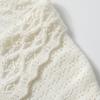 Northern Deer Lyocell Cotton Silk Knit Hollow Short Sleeve Top for Women - Spring Collection