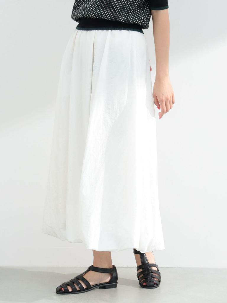 Skirt Washer Balloon Skirt OFF WHITE ONE SIZE [Beams Heart] Women's