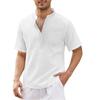 Men's Cotton Casual Pocket Short Sleeve Beach T-Shirt Men's