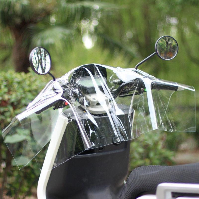 Waterproof Electric Vehicle Dashboard Rain Cover - Thickened Transparent Windshield Protection