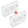 Multi-pocket PVC Transparent Pencil Case Portable Cosmetic Makeup Bag Travel Organizer for Student School Office Storage