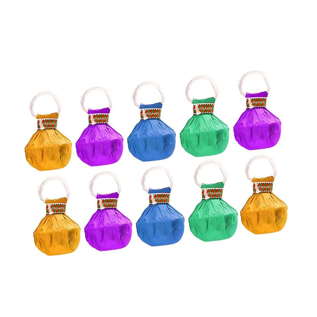 Pack of 10 Colorful Streamers Poppers Not Mess Confetti Crackers Plastic Texture for Weddings Birthdays Graduations